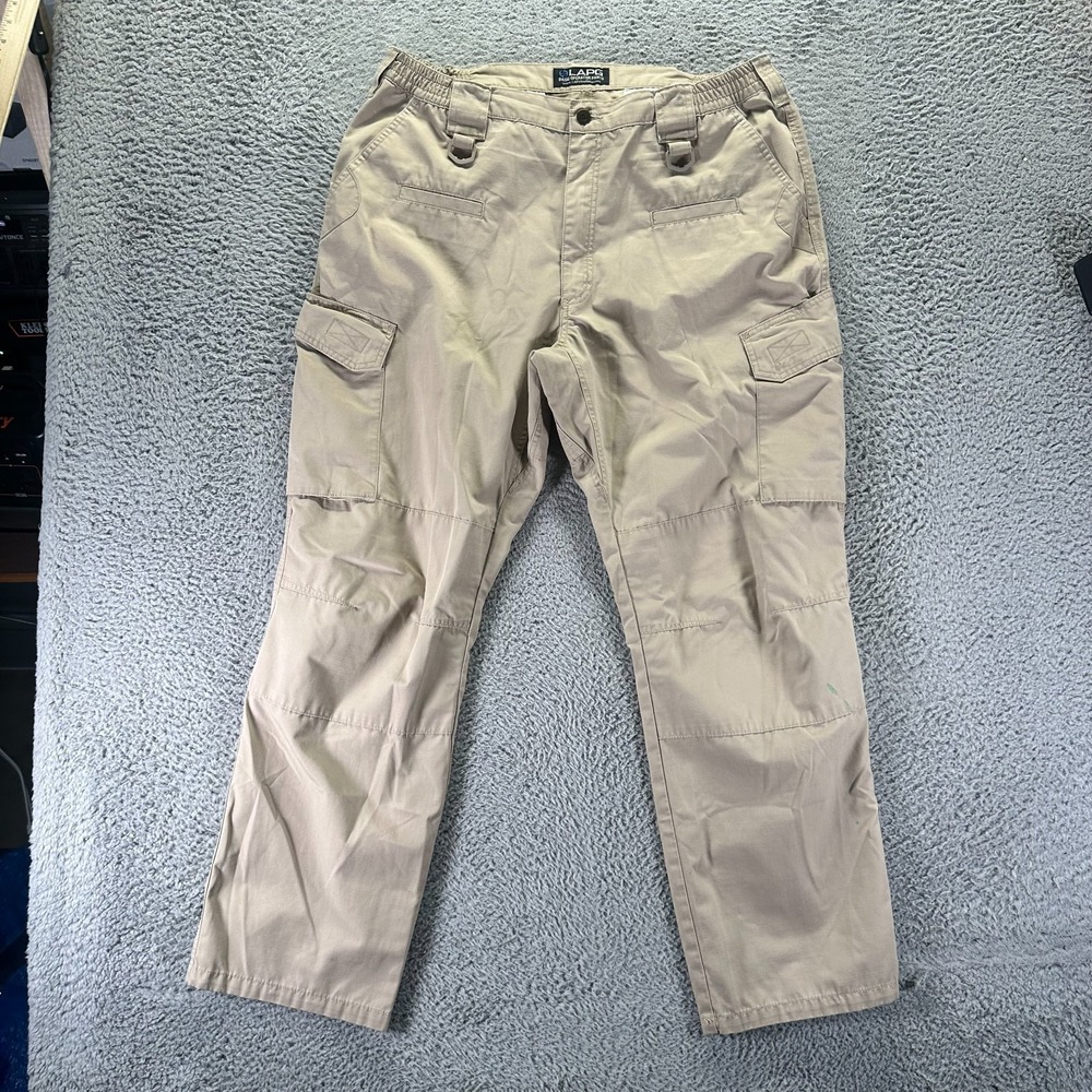 LA Police Gear Basic Operator Pant Mens 40x32 Khaki Polyester Cargo Tactical